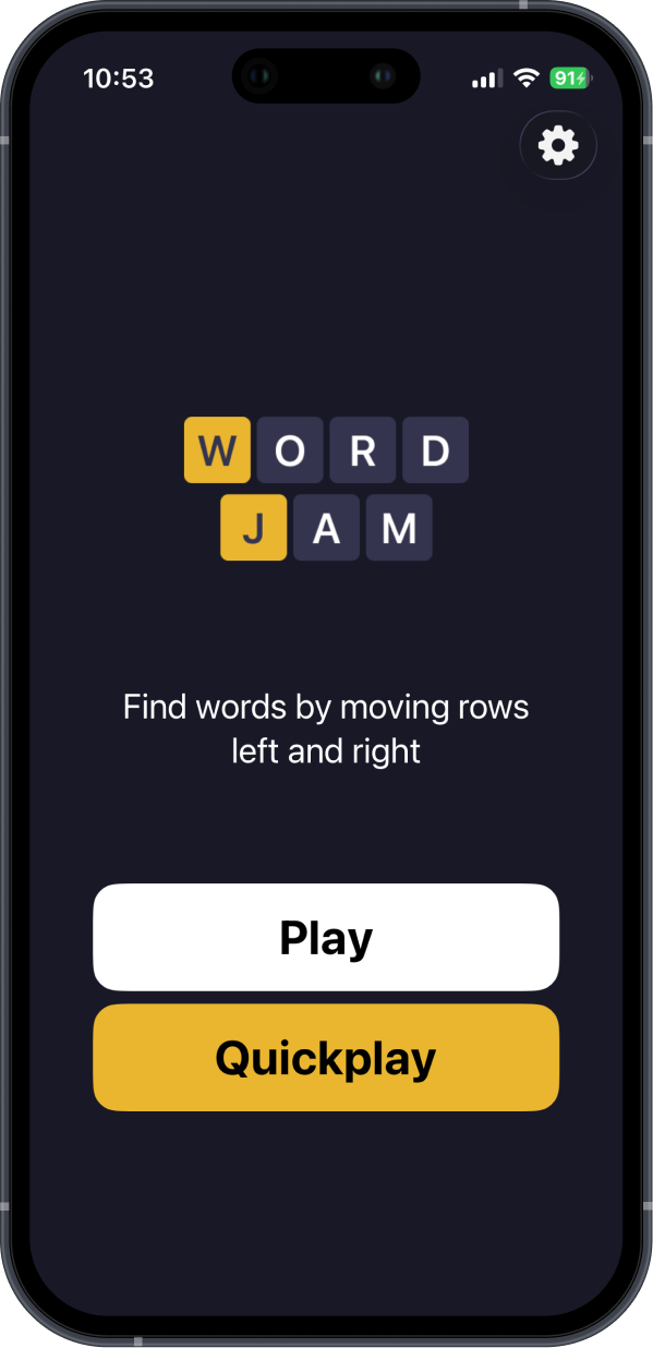 WordJam Game Screen