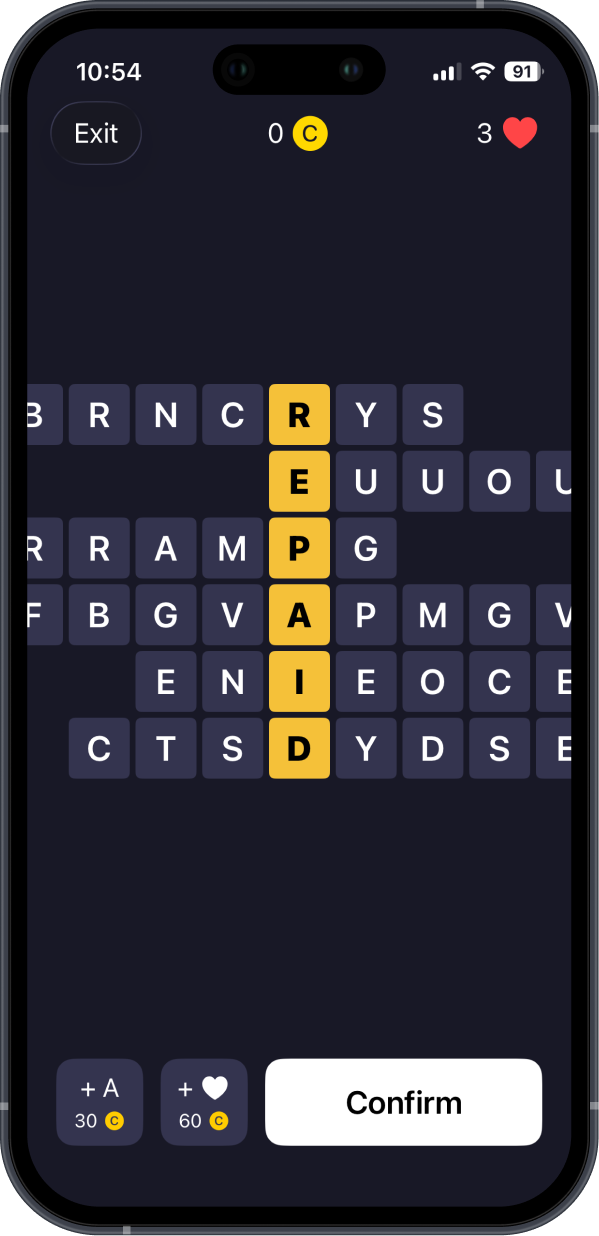 WordJam Score Screen